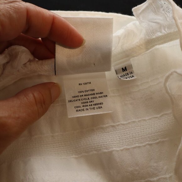 Finley Womens Kat White Cotton Ruffle Tiered Sleeveless Midi Dress Size Med EUC - Picture 4 of 6